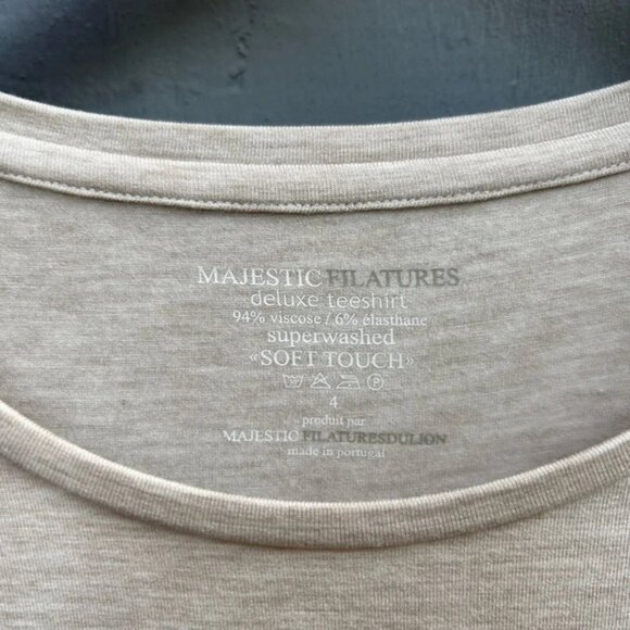 Majestic Filatures Soft Touch Crewneck T-Shirt, BNWT, size “4” XL - Picture 6 of 8